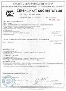 09.07.2021 Тихвин - Приложение к сертификату соответствия бетонные и тротуарные плиты. ГОСТ 17608-2017